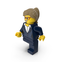 Lego Woman Executive Walking PNG & PSD Images
