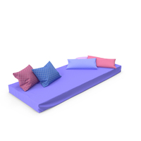 Mattress with Pillows PNG & PSD Images