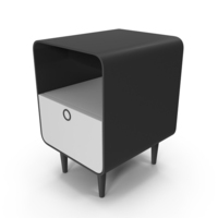 Black And White Bedside Table PNG & PSD Images