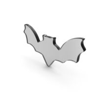 Black Glass Halloween Bat Symbol PNG & PSD Images