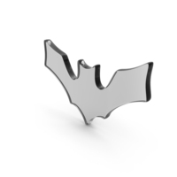 Black Glass Halloween Bat Symbol PNG & PSD Images