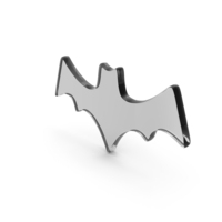 Black Glass Halloween Bat Symbol PNG & PSD Images