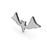 Black Glass Halloween Bat Symbol PNG & PSD Images