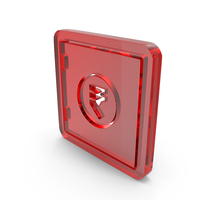 Red Glass Bank Locker Rupee Symbol PNG & PSD Images