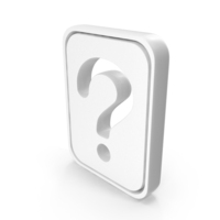 Question Mark In Rectangle Frame PNG & PSD Images