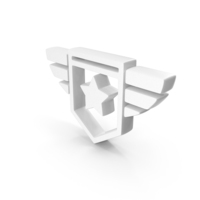 White Military Star Badge Symbol PNG & PSD Images
