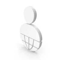 White Web User Symbol PNG & PSD Images