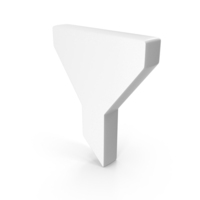 White Filter Symbol PNG & PSD Images