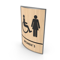 Women Accessible Restroom Sign PNG & PSD Images