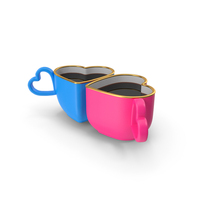 Two Heart Cups PNG & PSD Images