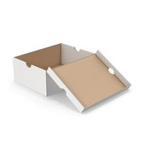 White Open Shoe Box PNG & PSD Images