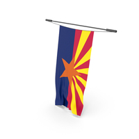 Arizona Flag On Horizontal Pole PNG & PSD Images