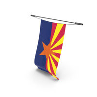Arizona Flag On Horizontal Pole PNG & PSD Images