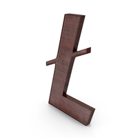 Brown Litecoin Symbol PNG & PSD Images