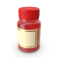 MEDICINE BOTTLE RED PNG & PSD Images