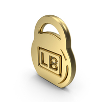 Lb Weight Symbol Gold PNG & PSD Images