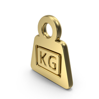 Weight Kg Symbol Gold PNG & PSD Images