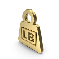 Weight Lb Symbol Gold PNG & PSD Images