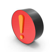 Warning Exclamation Danger Shape Dual Circular PNG & PSD Images