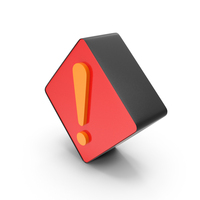 Warning Exclamation Danger Shape Dual Dimond PNG & PSD Images