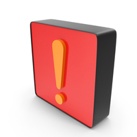 Warning Exclamation Danger Shape Dual Square PNG & PSD Images