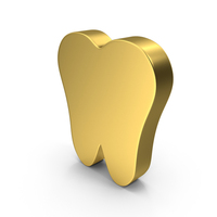 TOOTH LOGO GOLD PNG & PSD Images