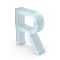 R   Letter, Ice PNG & PSD Images