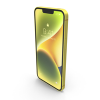 Apple iPhone 14 Yellow PNG & PSD Images