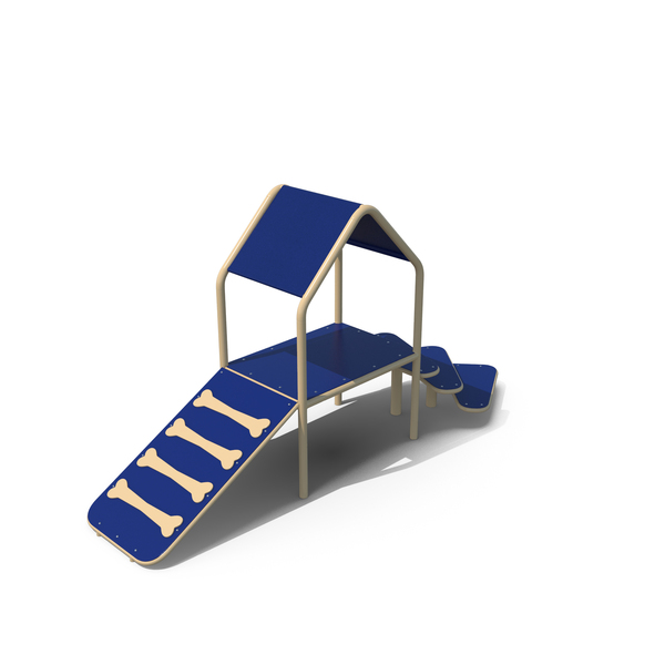 Canine Condo for Dog Park Blue PNG & PSD Images