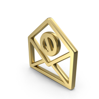 Junk Mail Symbol Gold PNG & PSD Images