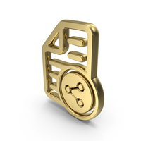 Share Document Symbol Gold PNG & PSD Images
