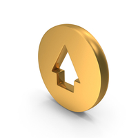 Web UP Arrow Direction Sign Coin PNG & PSD Images