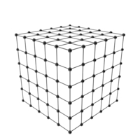 Cube Grid Patterned Black PNG & PSD Images