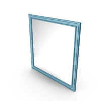 Blue Square Mirror PNG & PSD Images