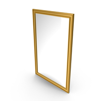 Gold Vertical Mirror PNG & PSD Images