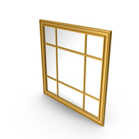 Gold Square Grid Mirror PNG & PSD Images