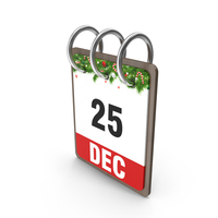 25 December Calendar PNG & PSD Images