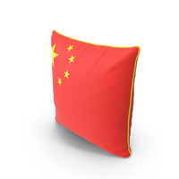 China Flag Pillow PNG & PSD Images