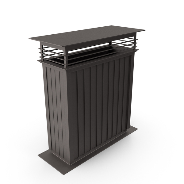 Rectangular Black Metal Chimney PNG & PSD Images