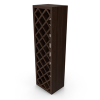High Wine Shelf Made Of Dark Wooden Planks PNG & PSD Images