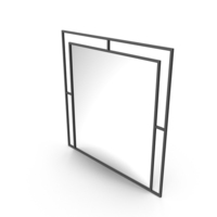 Black Square Mirror PNG & PSD Images