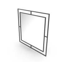 Black Square Mirror PNG & PSD Images