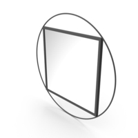 Black Round Mirror PNG & PSD Images