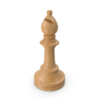 Wooden Chess Bishop PNG & PSD Images