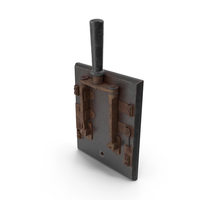 Old Brass and Slate Power Switch PNG & PSD Images