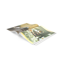 Open Interior Magazine Mockup PNG & PSD Images
