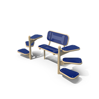 Pal Bench for Dog Park Blue PNG & PSD Images