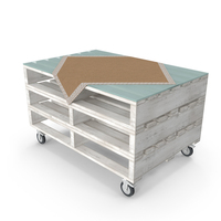 Pallet Coffee Table White PNG & PSD Images