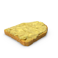 Toast with Avocado Cream PNG & PSD Images
