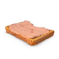 Toast with Duck Paste Bitten PNG & PSD Images
